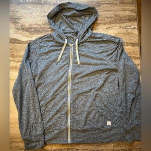 Vuori gray zip sweatshirt size XL